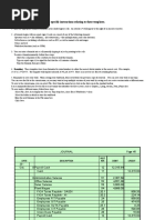 Excel Instructions CAUTION: Read Appendix A For Specific Instructions Relating To These Templates