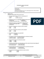 Use The Standard MCL Test Booklet Only.: Prepared By/ Date (Faculty Member)