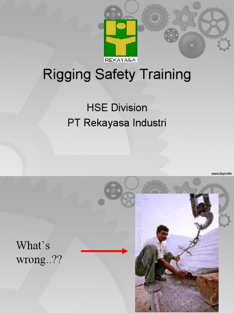 Pelatihan Keselamatan Rigging Crane | PDF