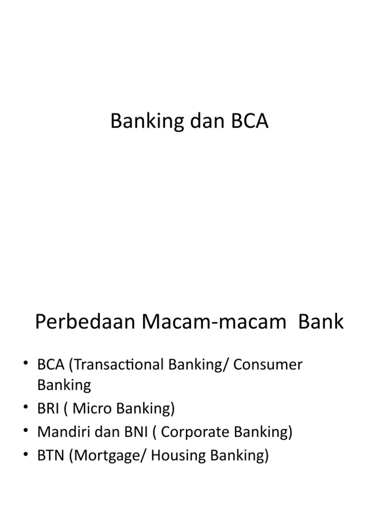 Banking Dan Bca Pdf