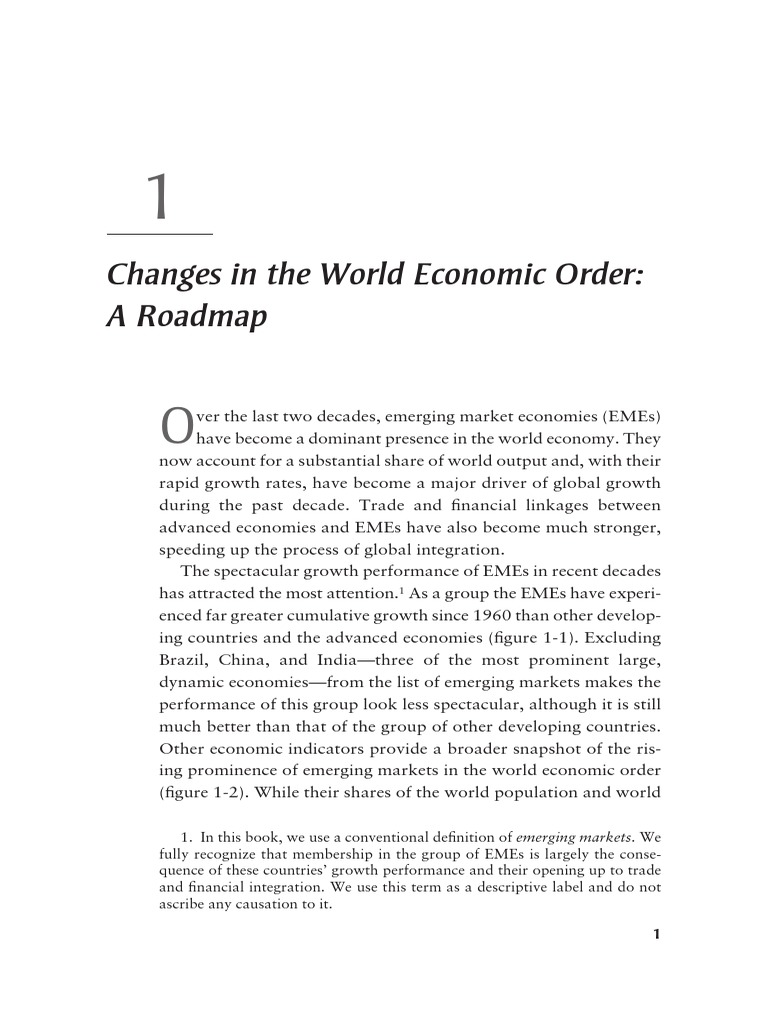 Changes in The World Economic Order: A Roadmap | PDF | Business Cycle ...
