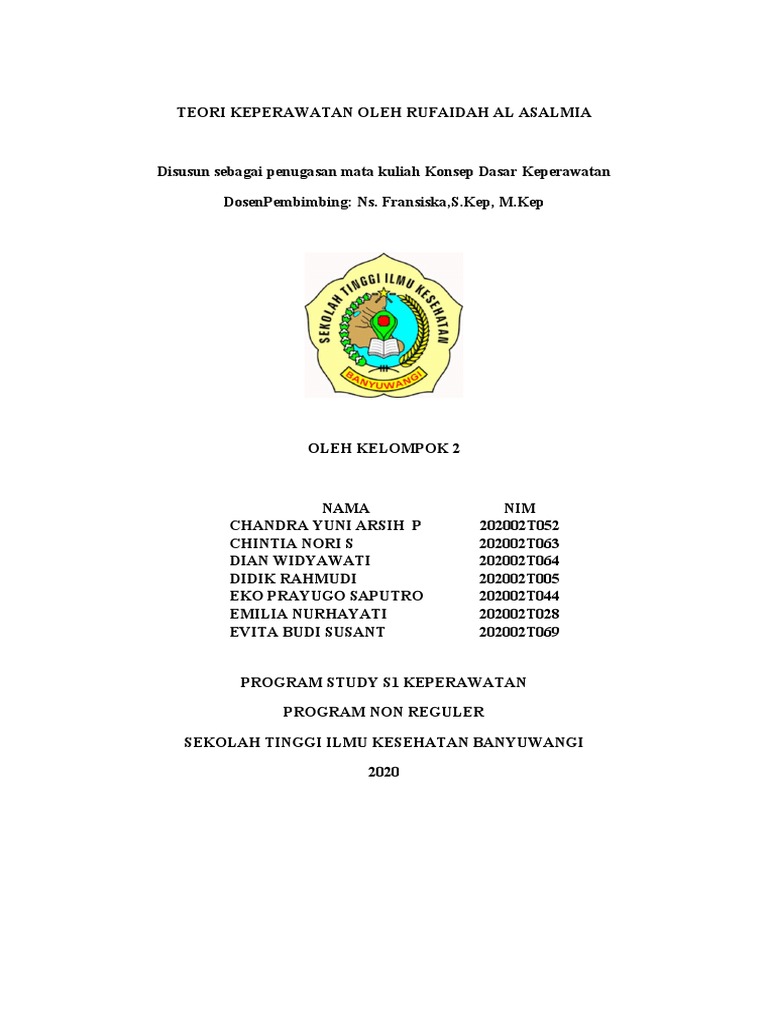 Teori Keperawatan Siti Rufaidah | PDF | Kesehatan Holistik | Agama ...