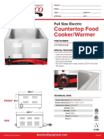 Countertop Food Cooker/Warmer: Full Size Electric