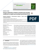 Inverse Estimation of Fluid-To-Particle Heat Transfer Coefficient in Aseptic Processing of Particulate Foods