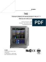 TRANSFORMADOR MANAGEMENT RELAY Manual de Instrucción