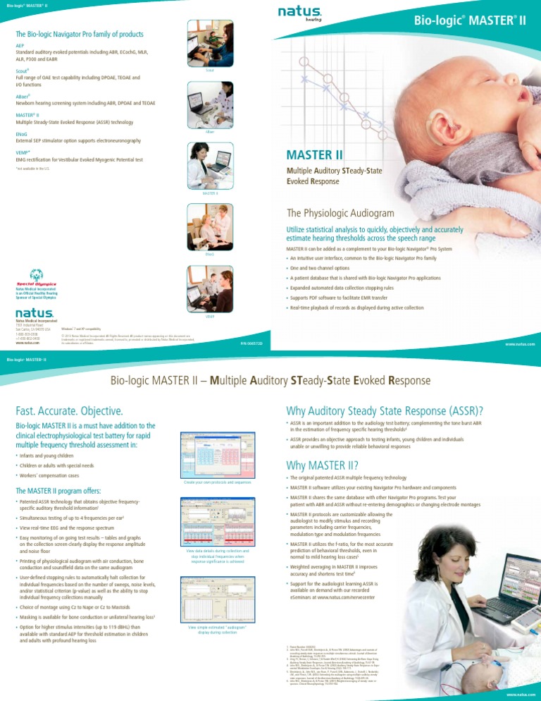 Natus Bio Logic Navigator Pro Master II PDF Hearing