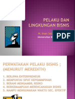 Kuliah 03 & 04 - Pelaku Dan Lingkungan Bisnis