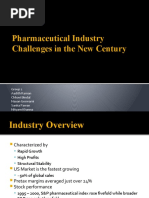 Pharmaceutical Industry Challenges in The New Century