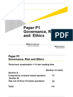 Paper P1 Governance Risk and Ethics