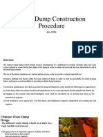 Waste Dump Constgruction Procedure - CWD