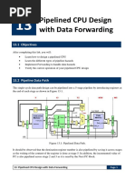 COE301 Lab 13 Pipelined CPU Design With Data Forwarding