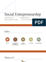 Social Entrepreneurship: Submitted To: Submitted By: Prof. Deepak Kapur Saloni Maheshwari