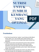 Nutrisi Untuk Tumbuh Kembang Yang Optimal