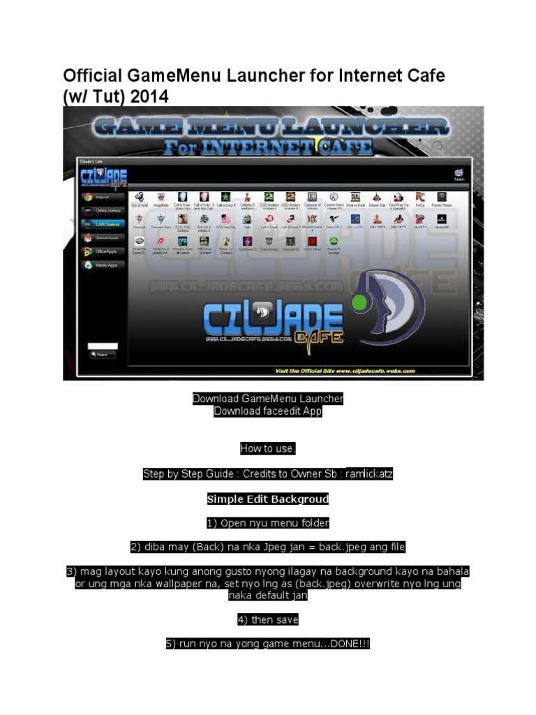 game menu launcher for pc free download