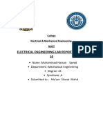 Electrical Engineering Lab Report For Lab 10