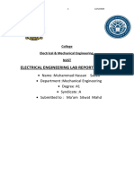Electrical Engineering Lab Report For Lab 5