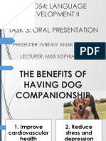 TSL1054 Academic Writing The Benefits of Having Dog Companionship