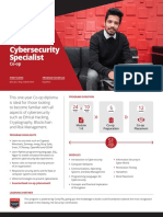 Diploma in Cybersecurity Specialist Co-Op