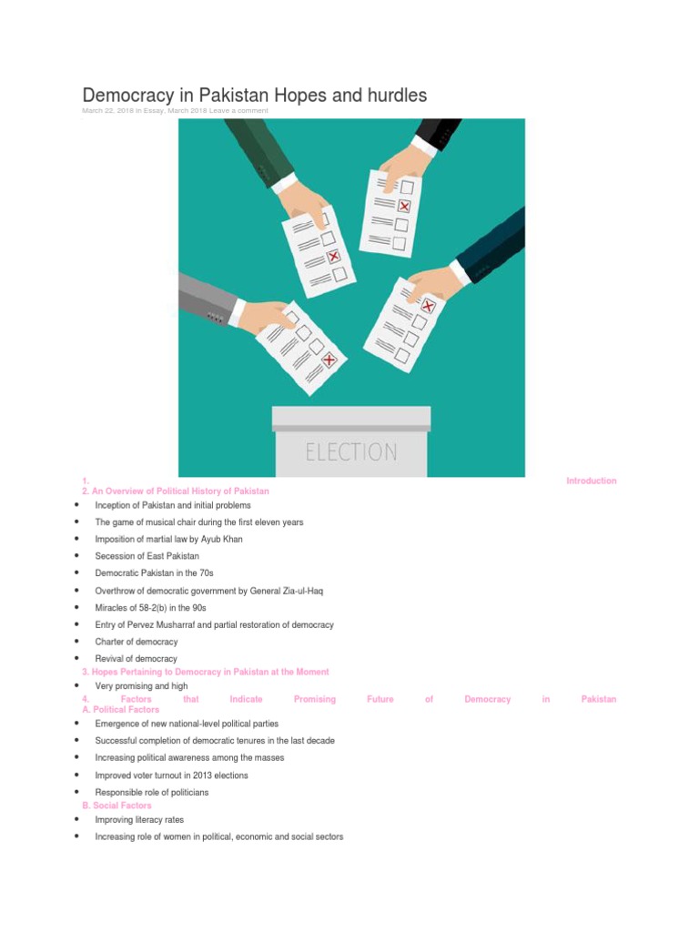 Democracy in Pakistan: Challenges & Prospects | PDF | Pakistan | Democracy