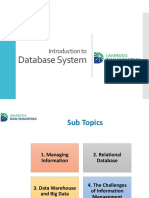 Database System: Introduction To