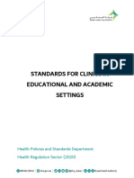 Standards For Clinics in Educational and Academic Settings