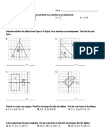 Geometry CP 6.7 Dilations Worksheet Name