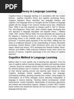 Cognitive Theory of Language Learning