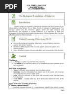 Module - Wk5&6 - The Biological Foundation of Behavior