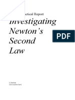 Investigating Newton's Second Law: Science Practical Report