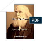 Sin Traicion de Lysander Spooner