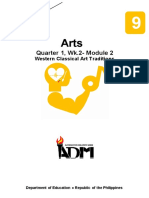 Quarter 1, Wk.2-Module 2: Western Classical Art Traditions