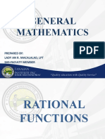General Mathematics: Prepared By: Lady An R. Macalalad, LPT Shs-Faculty Member