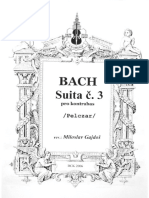Bach Suite #3 Contrabbasso (Ed. Gajdos)