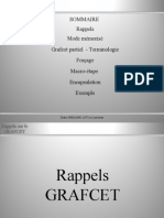 Rappels Mode Mémorisé Grafcet Partiel - Terminologie Forçage Macro-Étape Encapsulation Exemple Sommaire