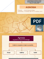 Agnosia: Presenter: DR - Sofi Oktaviera Sinaga Pembimbing: DR - Fasihah Irfani Fitri, M.Ked (Neu), SP.S