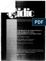 1.1FIDIC (1987) - Subcontract - 1994