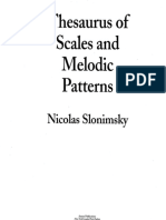 Nicolas Slonimsky Thesaurus of Scales and Melodic Patterns