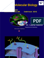 Lecture No. 11 Cell & Molecular Biol