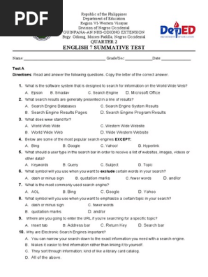 summative test q2 english 7