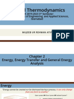 Applied Thermodynamics: BSEE 2019-2023 3 Semester Pakistan Institute of Engineering and Applied Sciences, Islamabad