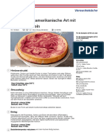 Rezept PDF Kaesekuchen Amerikanische Art Mit Himbeerwirbeln