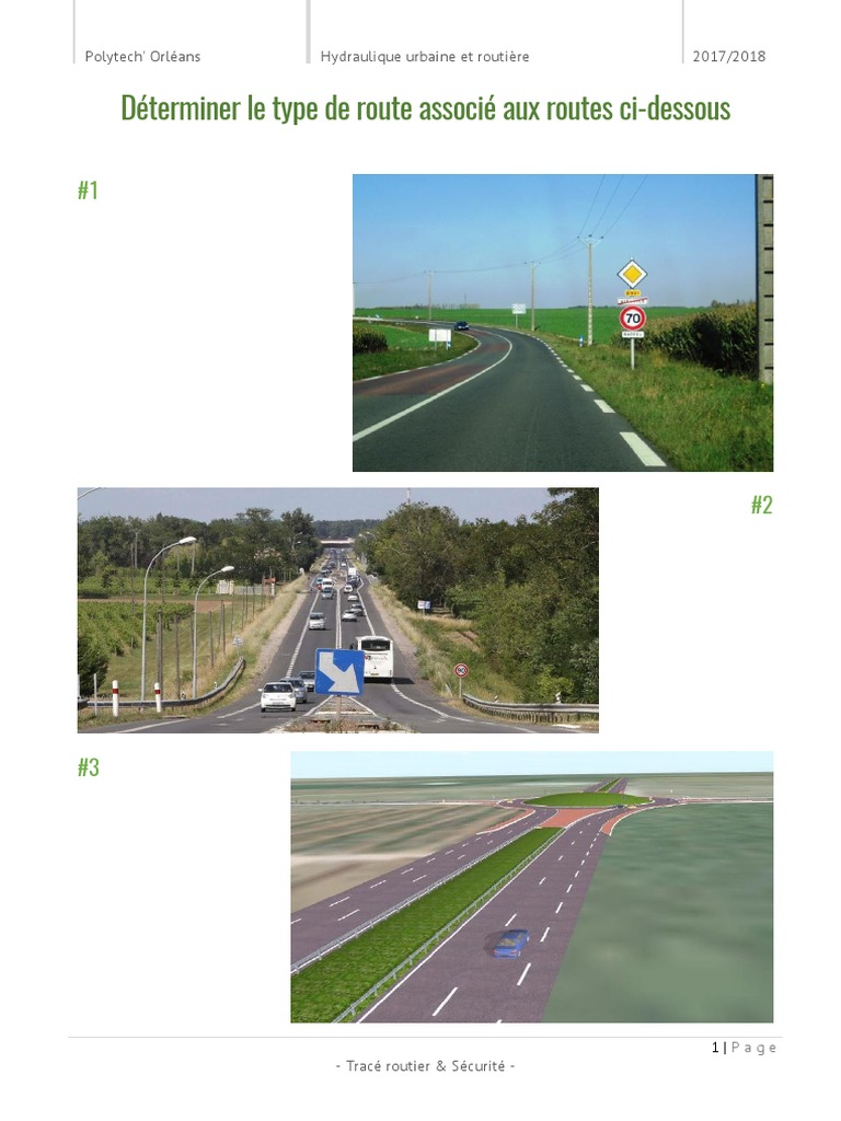 Classification des types de routes | PDF