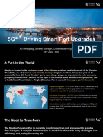5G Driving Smart Port Upgrades: Xu Mengqiang, General Manager, China Mobile Ningbo, Zhejiang 24 June 2020