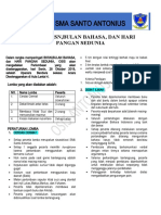 Lembar Pengumuman Acara BKSN Bulan Bahasa Hari Pangan