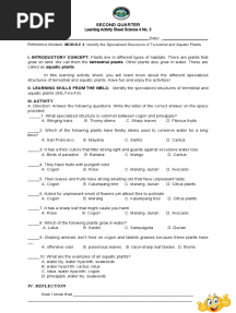 Activity Sheet - Science4 Q2 No.3 REGION
