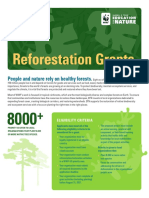 Reforestation Grants: People and Nature Rely On Healthy Forests
