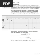 Axioma Risk Model (WW5.1) - Factsheet (2-Pages) | PDF | Risk | Investing