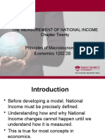 The Measurement of National Income Chapter Twenty Principles of Macroeconomics Economics 1202.2B