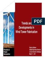 Trends and Developments in Wind Tower Fabrication