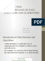 And Importance of Data Structure and Algorithms: Prepared By:-Abiral Joshi & Binayak Kattel